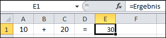 Term aus einzelnen Zellen per Excel4-Makrofunktion